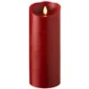 Moving Flame Red Candle Battery Operated 3.5 X 9 Timer - Remote Ready