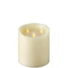 Triple Moving Flame 6 X 6 Inch Flameless Pillar Candle