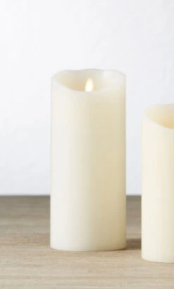4 X 9 Inch Moving Flame Unscented Flameless Candle - Remote Ready
