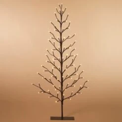 2 Dimensional Electric Lighted Willow Tree - 4ft