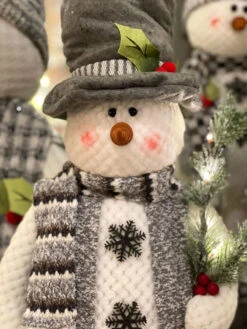 25 Inch Plush Holiday Snowmen With Light Up Tree - Set Of 2 -Christmas Decoration Discount 2499620 snowman doll