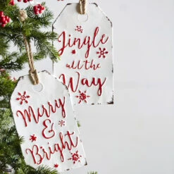 Gift Tag Ornament - 12 Inch Assorted 2 -Christmas Decoration Discount 3836336 1