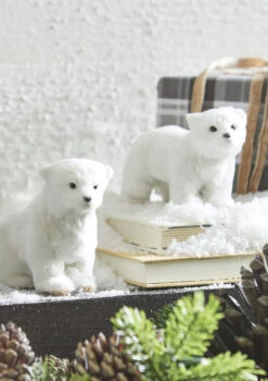 5.5 Inch Polar Bear Ornaments Set Of 2 -Christmas Decoration Discount 3850109 2