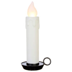 22.5 Inch Large Flickering Flame White Glitter Christmas Candle -Christmas Decoration Discount 3916532 large white candle raz