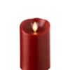 3 Inch Diameter Red Moving Flame 4 Inch Candle - Remote Ready