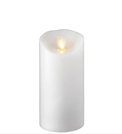 3 Inch Diameter White Moving Flame 6 Inch Candle - Remote Ready 1 3 Inch Diameter White Moving Flame 6 Inch Candle - Remote Ready
