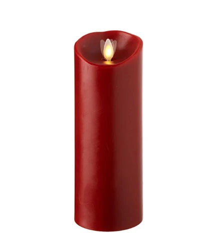Luminara Red 3 X 8 Pillar - Remote Ready 1 Luminara Red 3 X 8 Pillar - Remote Ready
