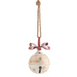 Metal Hanging Jingle Bell Ornament - 7.75 Inch RAZ -Christmas Decoration Discount 4015936 main