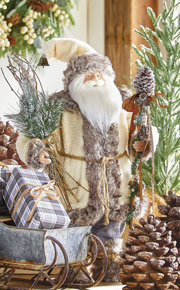 27 Inch Alpine Santa Figurine - NEW From RAZ 1 27 Inch Alpine Santa Figurine - NEW From RAZ