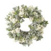 10 Inch Mistletoe Berry Boxwood Wreath - Candle Ring