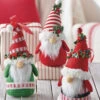 Plush Gnome Ornaments Set Of 3 - 7.5 Inch