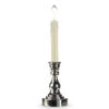 Remote Control 13.75 Inch Silver Candlestick With Battery Operated Candle - Remote Included