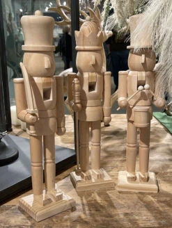 Nutcracker Wooden Figurines 15.5 Inch - Set Of 3 From RAZ -Christmas Decoration Discount 4322902 lifestyle