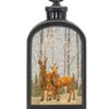 Deer Family In The Forest Lighted Water Globe - NEW 2023 - USB Included
