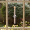 Cordless LED Ivory Window Candle With Suction Cup - Super Bright 9 Inch