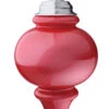 Illuminating Red Outdoor LED Pulsing 10" Finial - Battery Powered Light Sensor