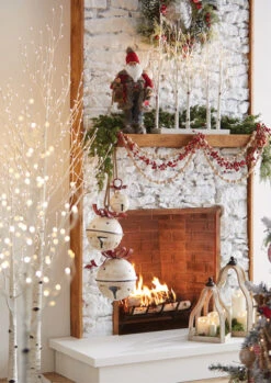 Metal Hanging Jingle Bell Ornament - 7.75 Inch RAZ -Christmas Decoration Discount bells santa garland trees c