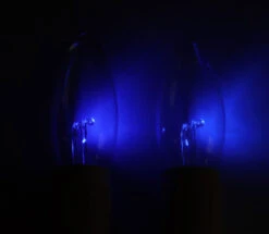 Set Of 2 Blue Dual-Glow Replacement Bulbs For Cordless Window Candles -Christmas Decoration Discount blue bulbs alt image