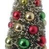 Bottle Brush Tree - Sisal Tree With Ornaments - 12in