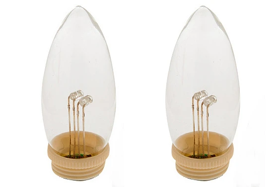 Set Of 2 Dual-Glow Replacement Bulbs For Cordless Window Candles - Ivory Taper 3 Set Of 2 Dual-Glow Replacement Bulbs For Cordless Window Candles - Ivory Taper - Image 3