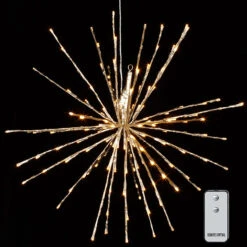Champagne Lighted Starburst - Multifunction With Remote - 23in
