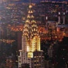 New York Chrysler Building Lighted Canvas Art - 19.5 X 19.5