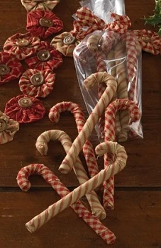 Park Designs Fabric Candy Canes