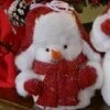 Decorative Figurine - "Red Cap Snowman" - Small 7"