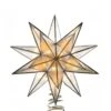 Electric Tree Topper - 15-Point Gold Capiz Star - 8.25in