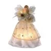 Electric Tree Topper - Ivory And Gold Angel - 9in