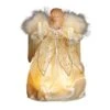 Electric Tree Topper - Ivory & Gold Angel - 9in