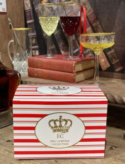 Elegant Martini Ornament By Eric Cortina - NEW 2023 -Christmas Decoration Discount eric cortina box