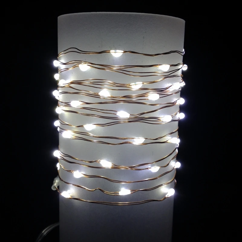 Micro LED Lights - Warm White LED - Battery/Copper Wire - 60 Lights 1 Micro LED Lights - Warm White LED - Battery/Copper Wire - 60 Lights