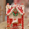 Battery Operated Lighted Clay Dough Gingerbread Houses Set Of 4 Assorted