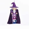 Glass Ornament - Purple Wizard - 5in
