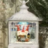 Caroling Gnomes Lighted Water Lantern With Swirling Glitter