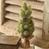 Icy Aspen Pine Tree - Table Top Christmas Tree - 16 Inch