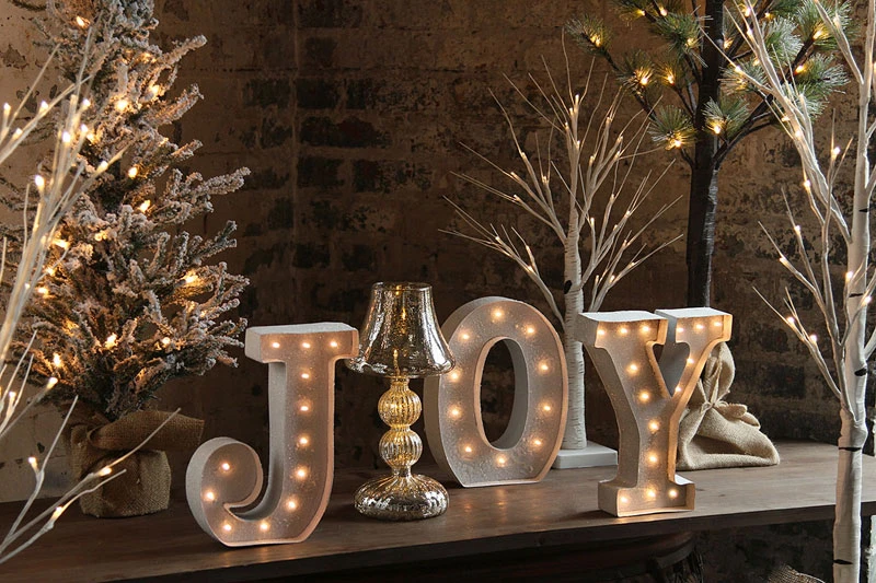 Silver Mercury Glass Tabletop Light - 11.5 Inch Battery Operated 2 Silver Mercury Glass Tabletop Light - 11.5 Inch Battery Operated - Image 2