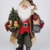 Karen Didion Santa - 16in - Lighted Wine & Cheese Sampling 2020