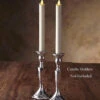 Set Of 2 - Luminara 8 Inch Ivory Taper Candle - Timer And Remote Ready