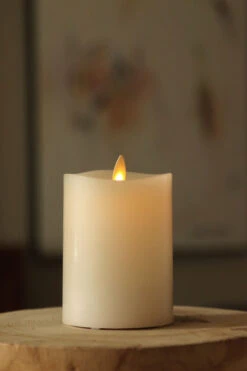 Matchless 360 Degrees Moving Flame LED Pillar Candle - 3 X 5.5 Inch