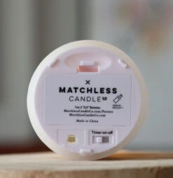 Matchless 360 Degrees Moving Flame LED Pillar Candle - 3 X 4.5 Inch -Christmas Decoration Discount matchless candle bottom 1