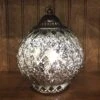 Mercury Glass Lantern - LED Silver - On/Off/Timer - 7.5in
