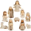 Nativity Set - Cream/Brown - Set Of 10 - 2.5in