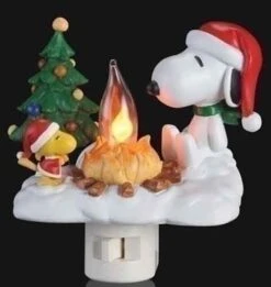 Night Light - Snoopy & Woodstock Campfire Night Light