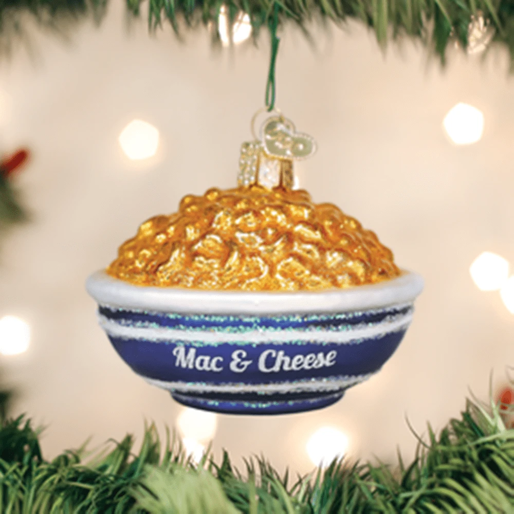Old World Christmas Glass Ornament - Bowl Of Mac And Cheese 1 Old World Christmas Glass Ornament - Bowl Of Mac And Cheese