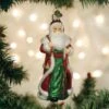 Old World Christmas Glass Ornament - Father Christmas With Bells