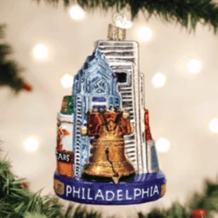 Old World Christmas Glass Ornament - Philadelphia