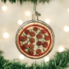 Old World Christmas Glass Ornament - Pizza Pie