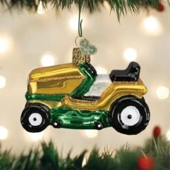 Old World Christmas Glass Ornament - Riding Lawn Mower